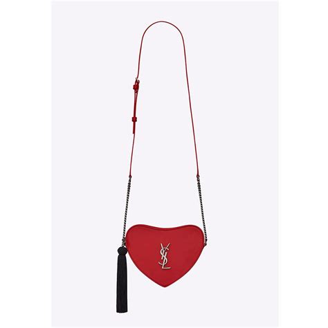 heart shaped bag ysl|ysl heart bag red.